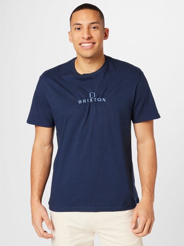 Brixton T-shirt 'ALPHA' i blå: framsida