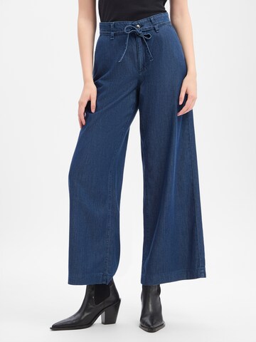 MAC Wide Leg Jeans ' Wendy ' in Blau: Vorderseite