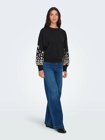 ONLY Sweatshirt 'ONLBROOKE' in Schwarz
