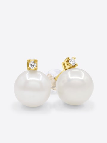 Boucles d'oreilles 'Montaigne' Ateliers Saint Germain en jaune : devant