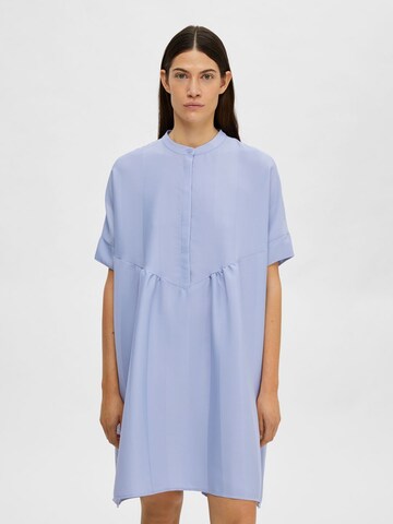 Robe SELECTED FEMME en bleu : devant