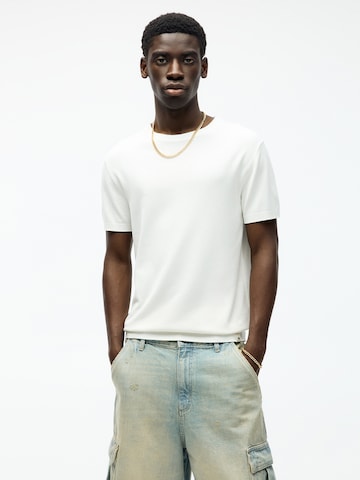 Pull-over Pull&Bear en blanc : devant