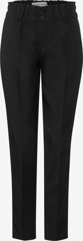 STREET ONE Pleated Pants in Black: front