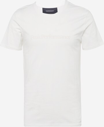 PEAK PERFORMANCE - Camiseta funcional 'Ground' en blanco: frente