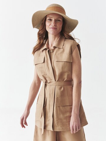 Gilet di TATUUM in beige: frontale