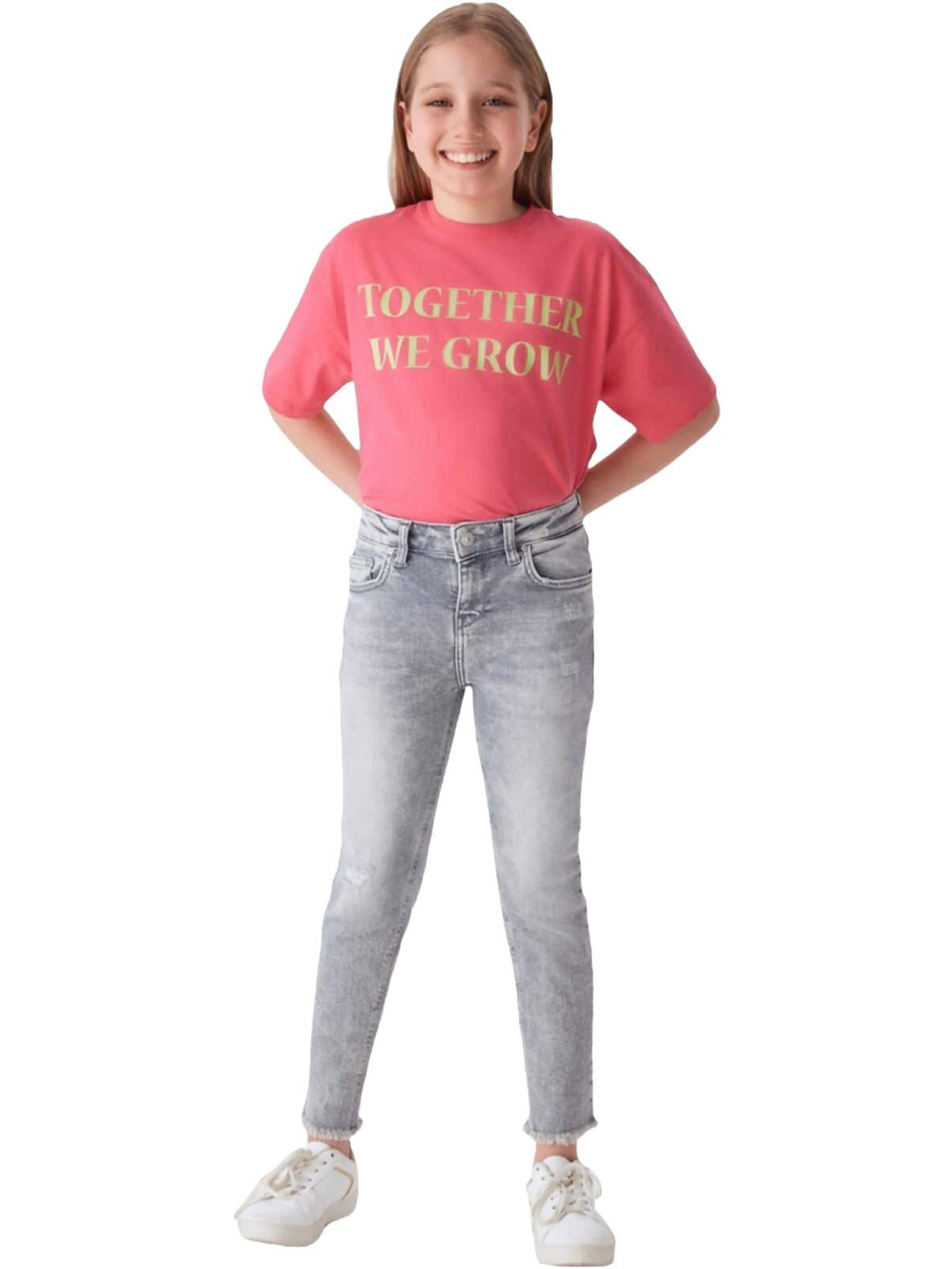 LTB Jeans - regular Vaquero 'LTB Jeans Baby Girl Anitta G Jeanshose' en gris: frente