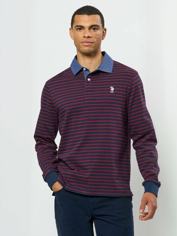 U.S. POLO ASSN. Regular fit Overhemd ' UMDex ' in Blauw: voorkant
