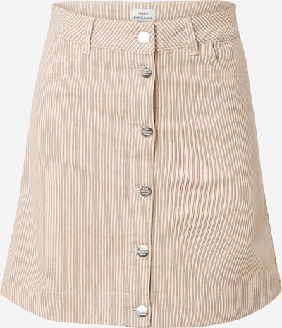 MADS NORGAARD COPENHAGEN Suknja 'Bromi Ria' u ecru/prljavo bijela / kestenjasto smeđa, Pregled proizvoda