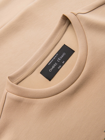 Ombre Sweatshirt 'Eximio' in Beige