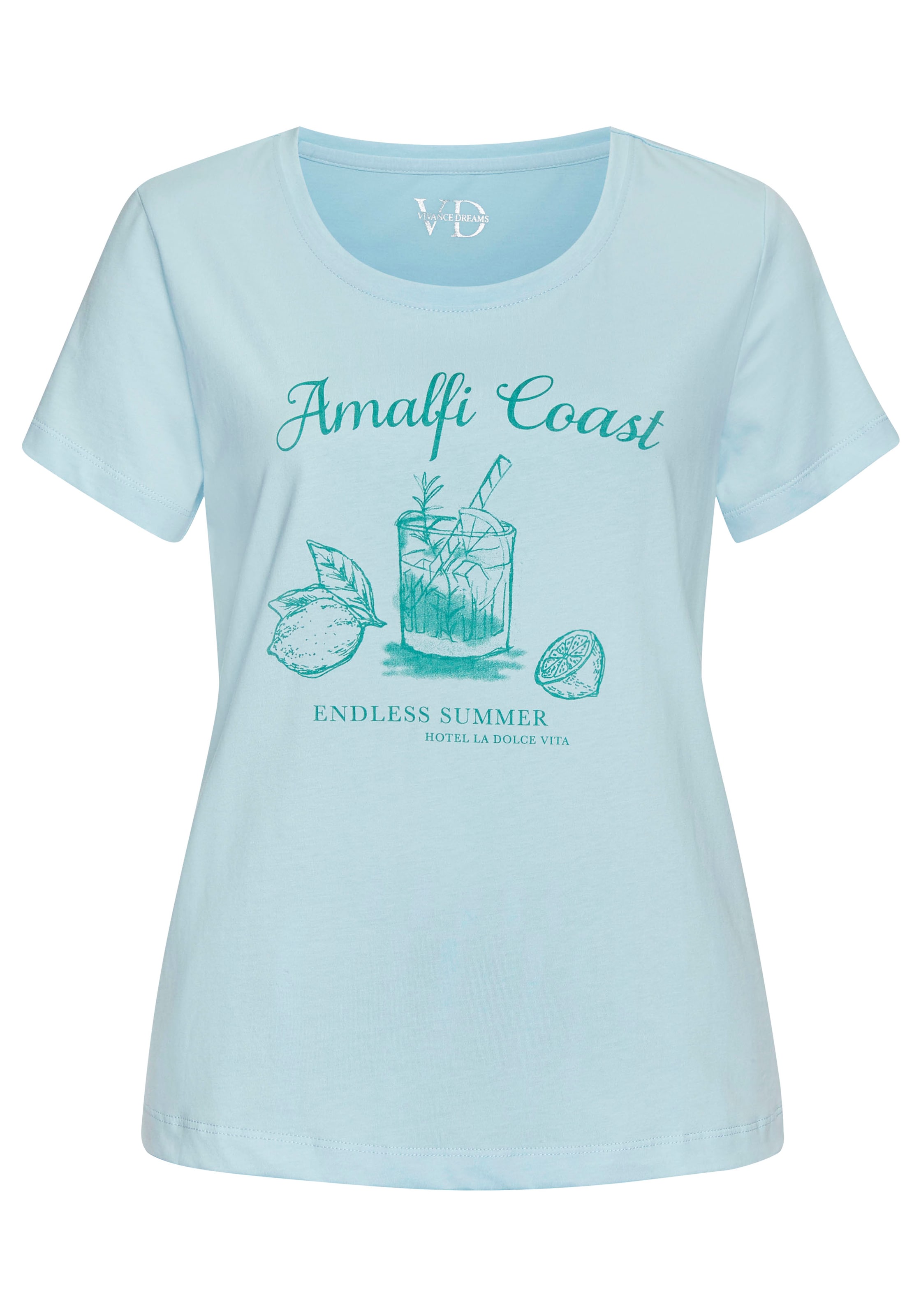 VIVANCE - Camisa de pijama em azul: frente