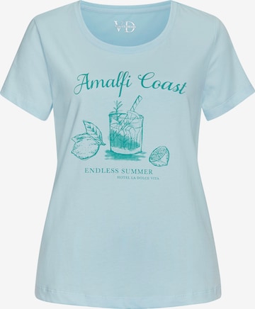 Camicia da notte di VIVANCE in blu: frontale