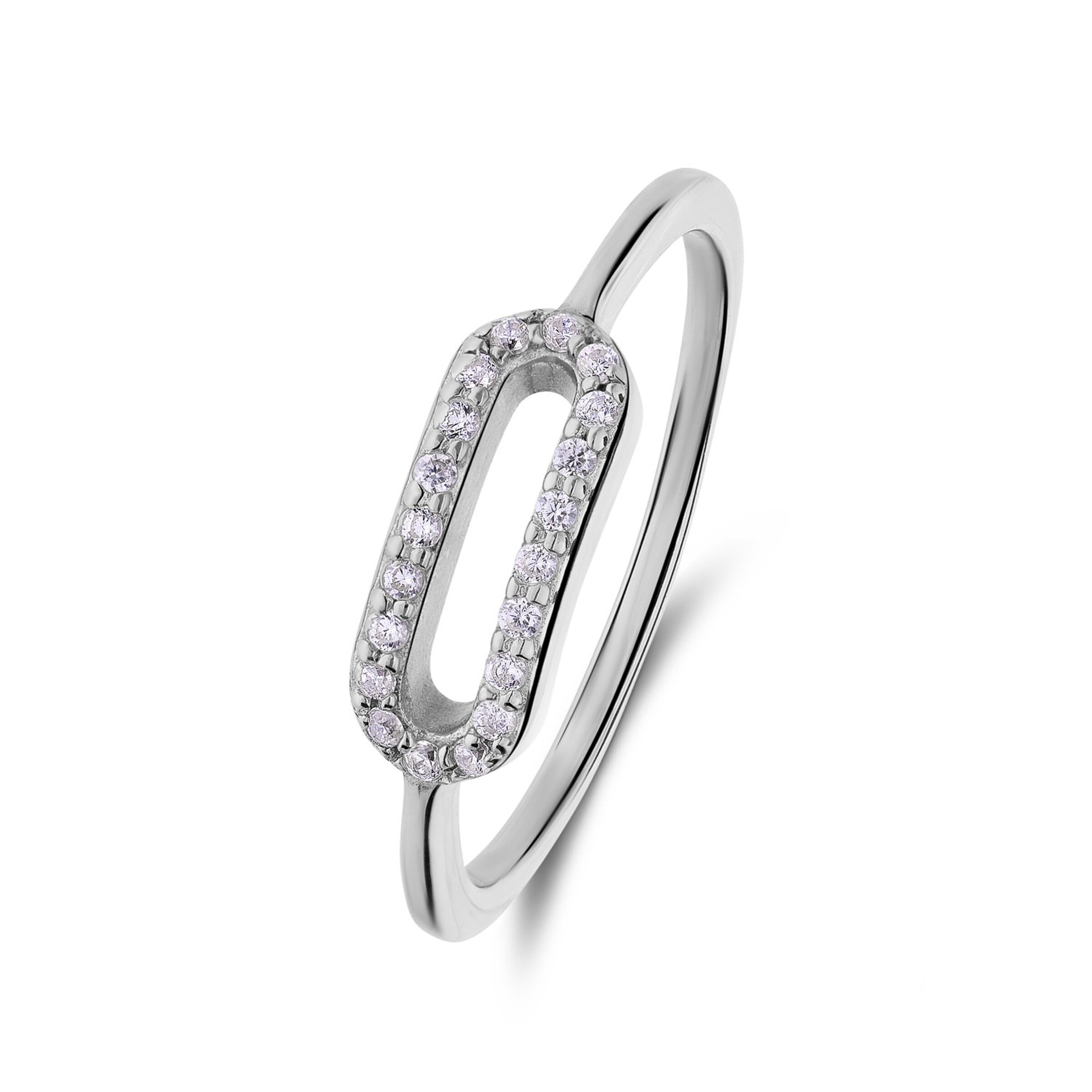 Lucardi Ring in Silber: Vorderseite