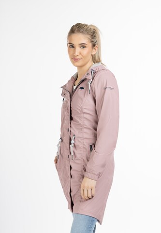 Manteau fonctionnel Schmuddelwedda en rose : devant