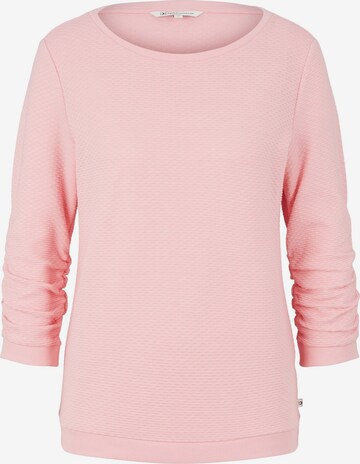 TOM TAILOR DENIM Sweatshirt in Pink: front