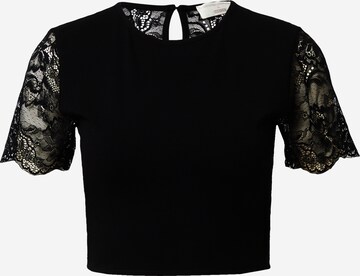 Tricou 'Glenn' de la Guido Maria Kretschmer Women pe negru: față