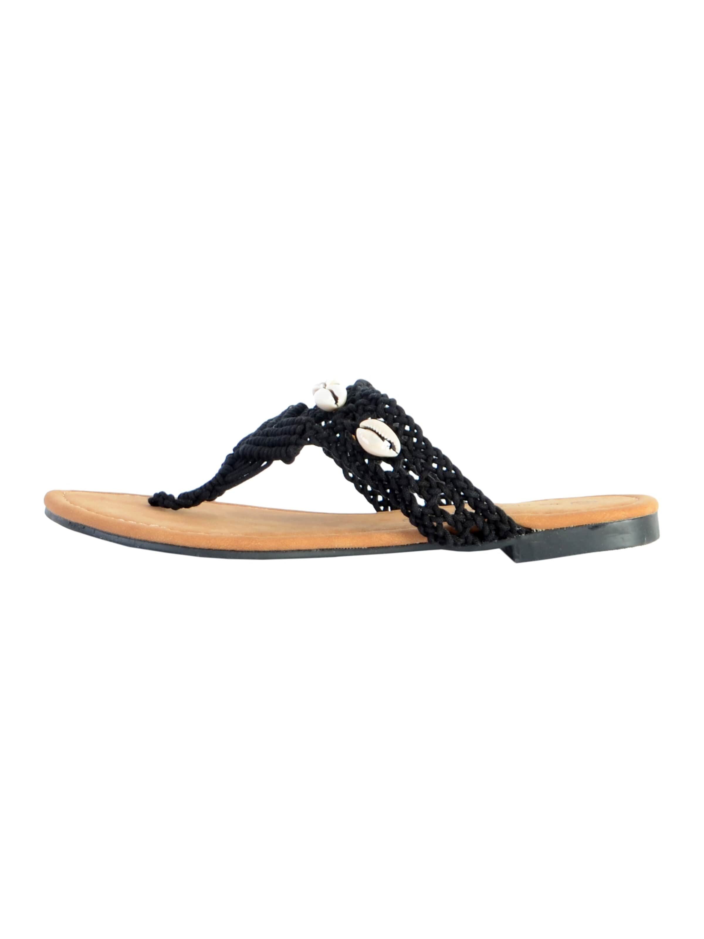 The Divine Factory Sandals in Black: front
