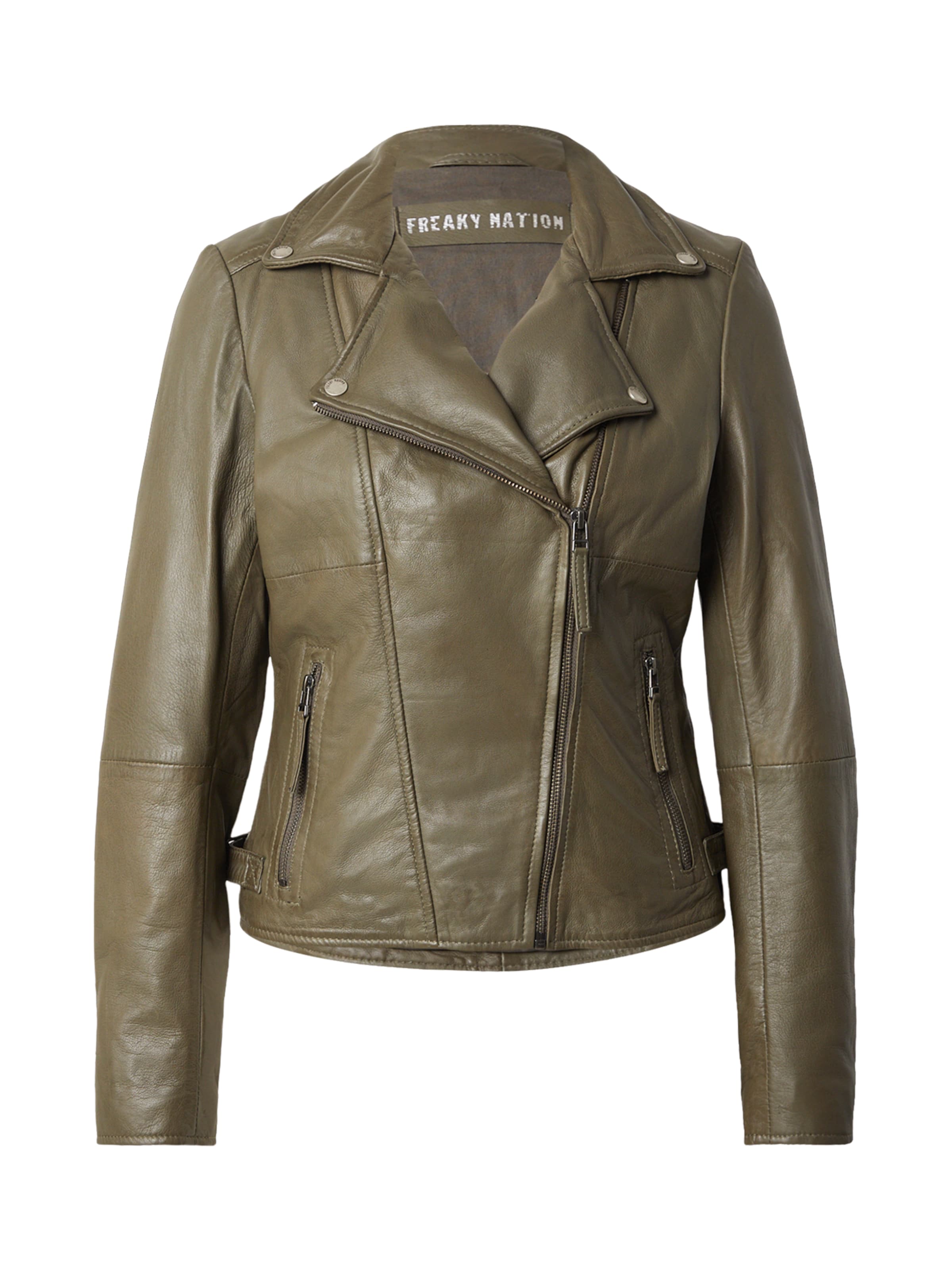 Veste mi-saison 'X-FN' FREAKY NATION en vert : devant