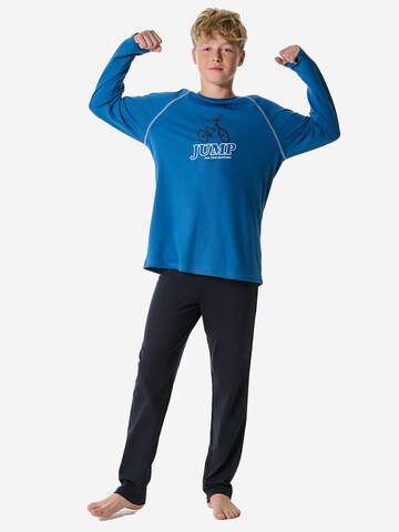 SCHIESSER Nachtkledij in Blauw: voorkant