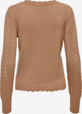 JDY Sweater 'TIKKA' in Brown