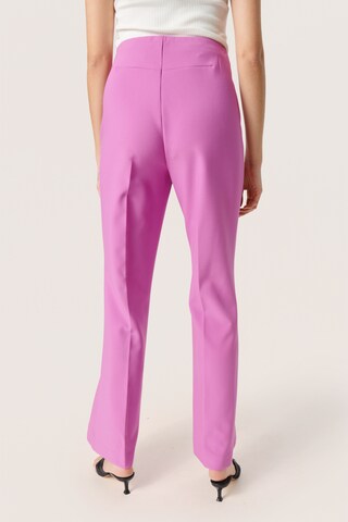 SOAKED IN LUXURY Flared Hose 'Corinne' in Pink