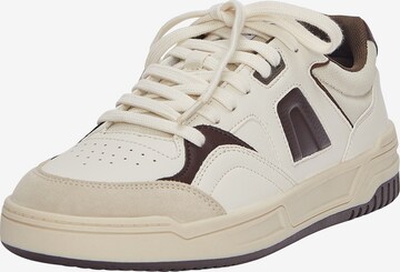 Pull&Bear Platform trainers in Brown: front