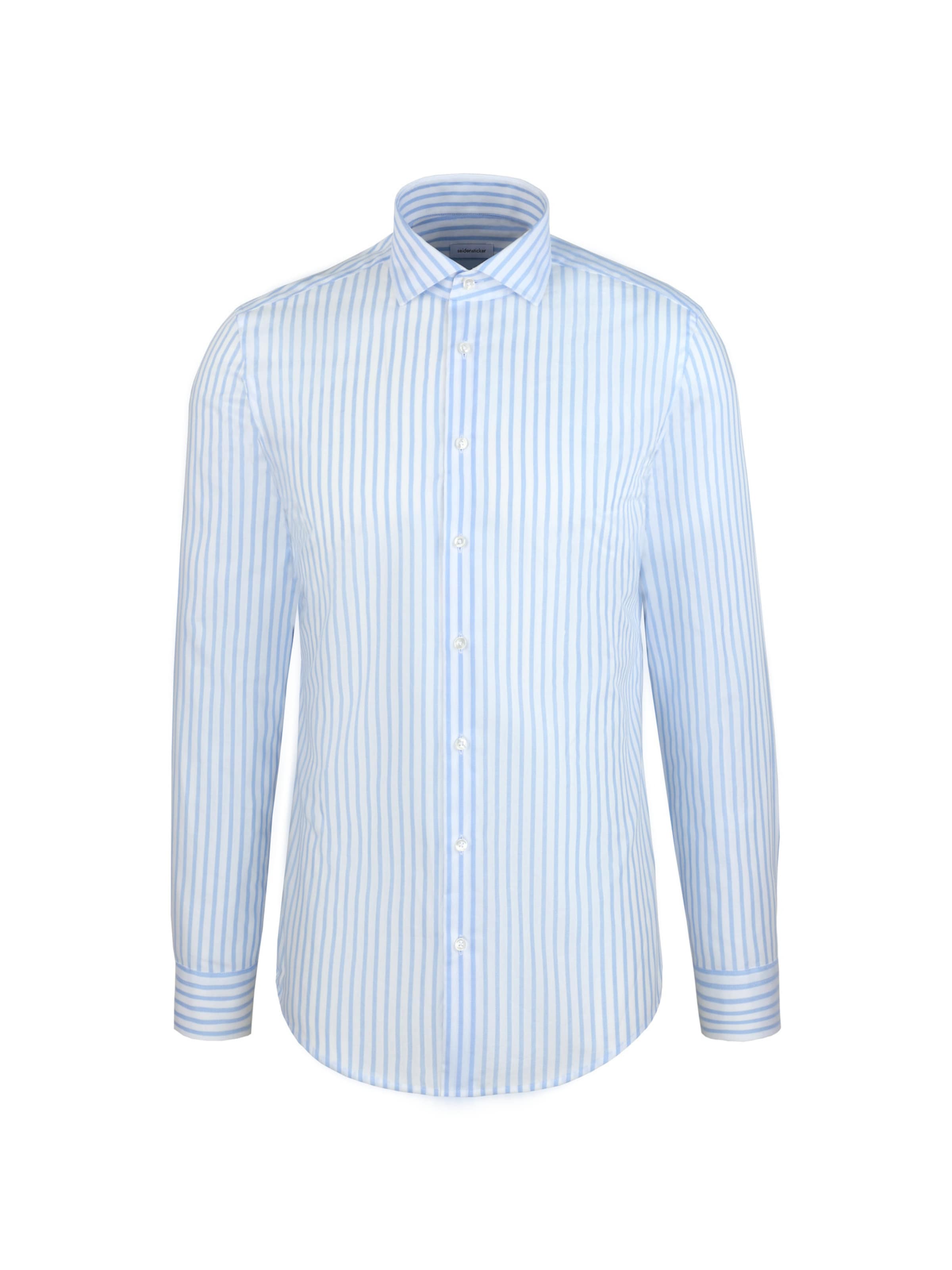 SEIDENSTICKER Zakelijk overhemd 'CLASSIC ESSENTIALS' in Blauw: voorkant