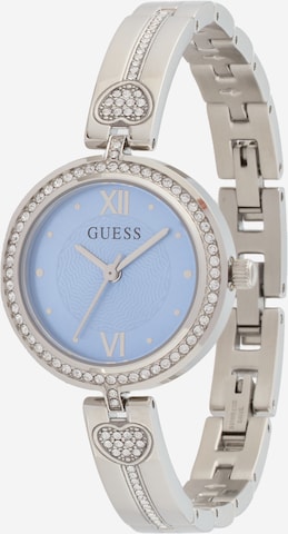 Montre à affichage analogique 'LOVEY' GUESS en argent : devant