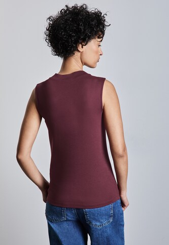 STREET ONE Basic Top mit Turtleneck in Rot