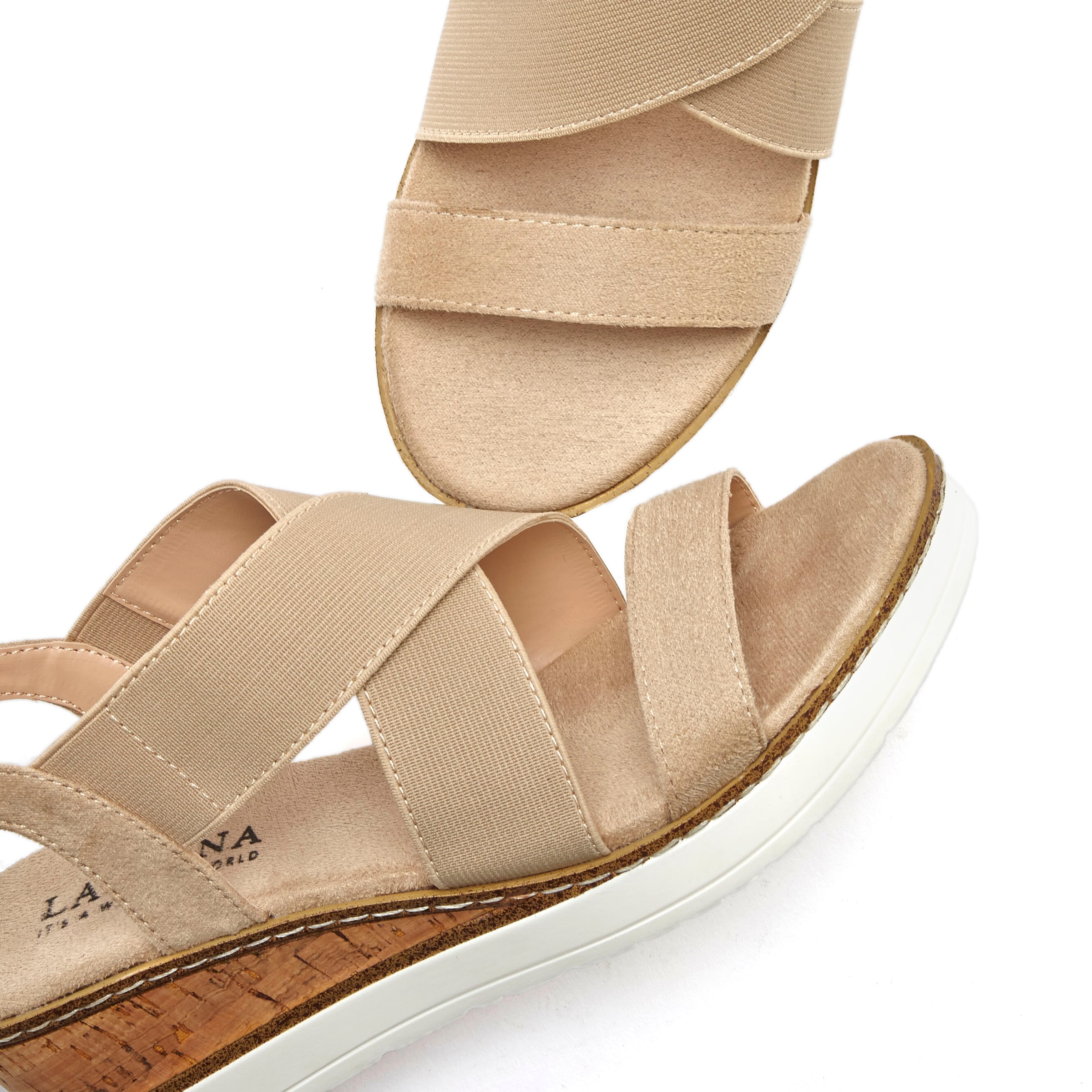 LASCANA - Sandalias en beige