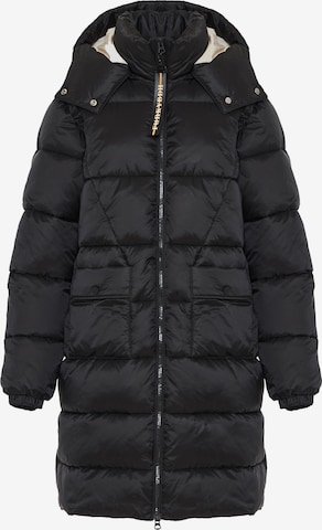 Funky BuddhaZimski kaput - crna boja: prednji dio