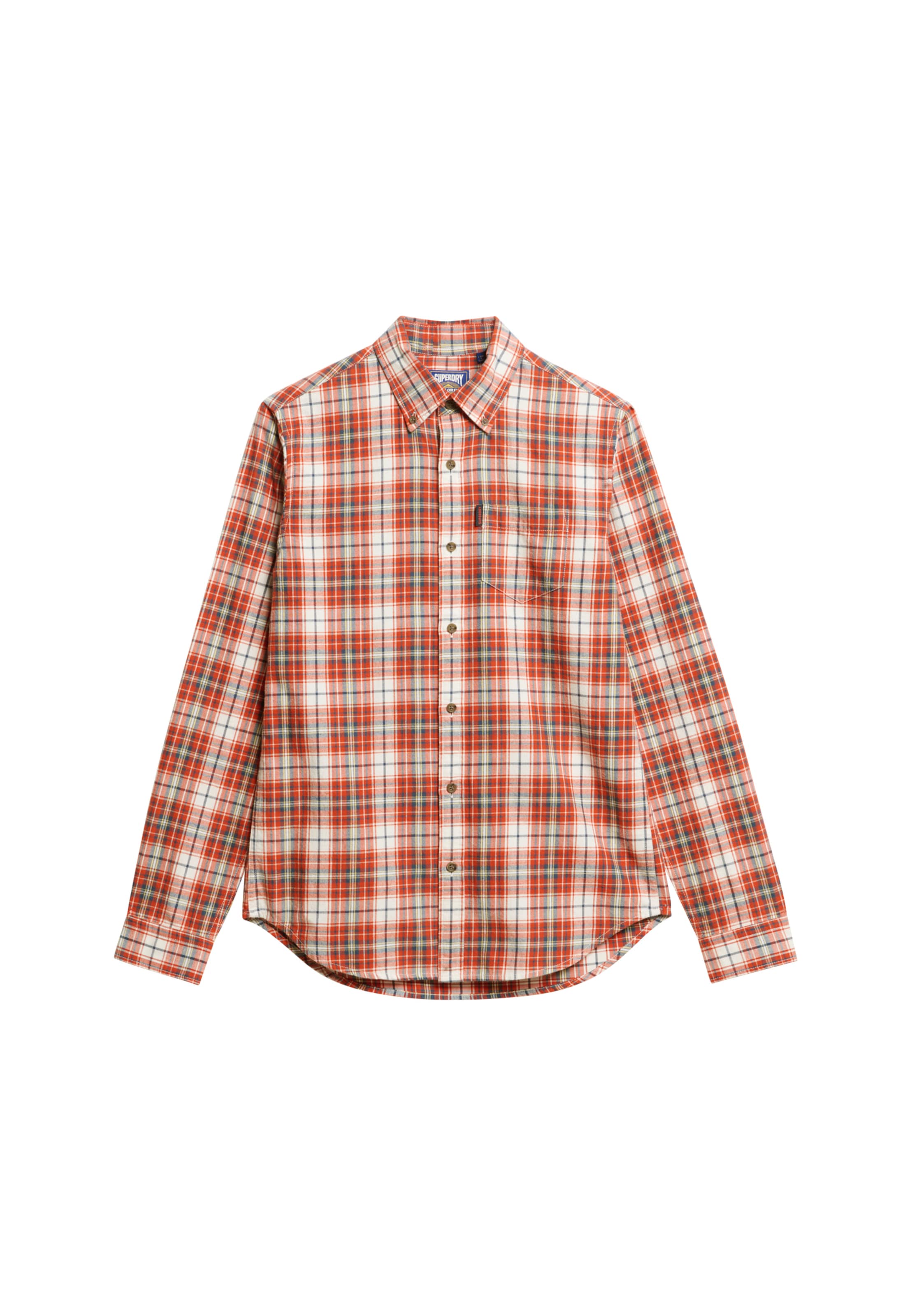 Superdry & Co Regular fit Button Up Shirt in Red: front