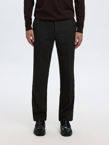 SELECTED Regular Pleated Pants 'SLHNEIL' in Green: front