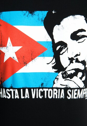 LOGOSHIRT T-Shirt 'Che - Cuban Flag' in Schwarz