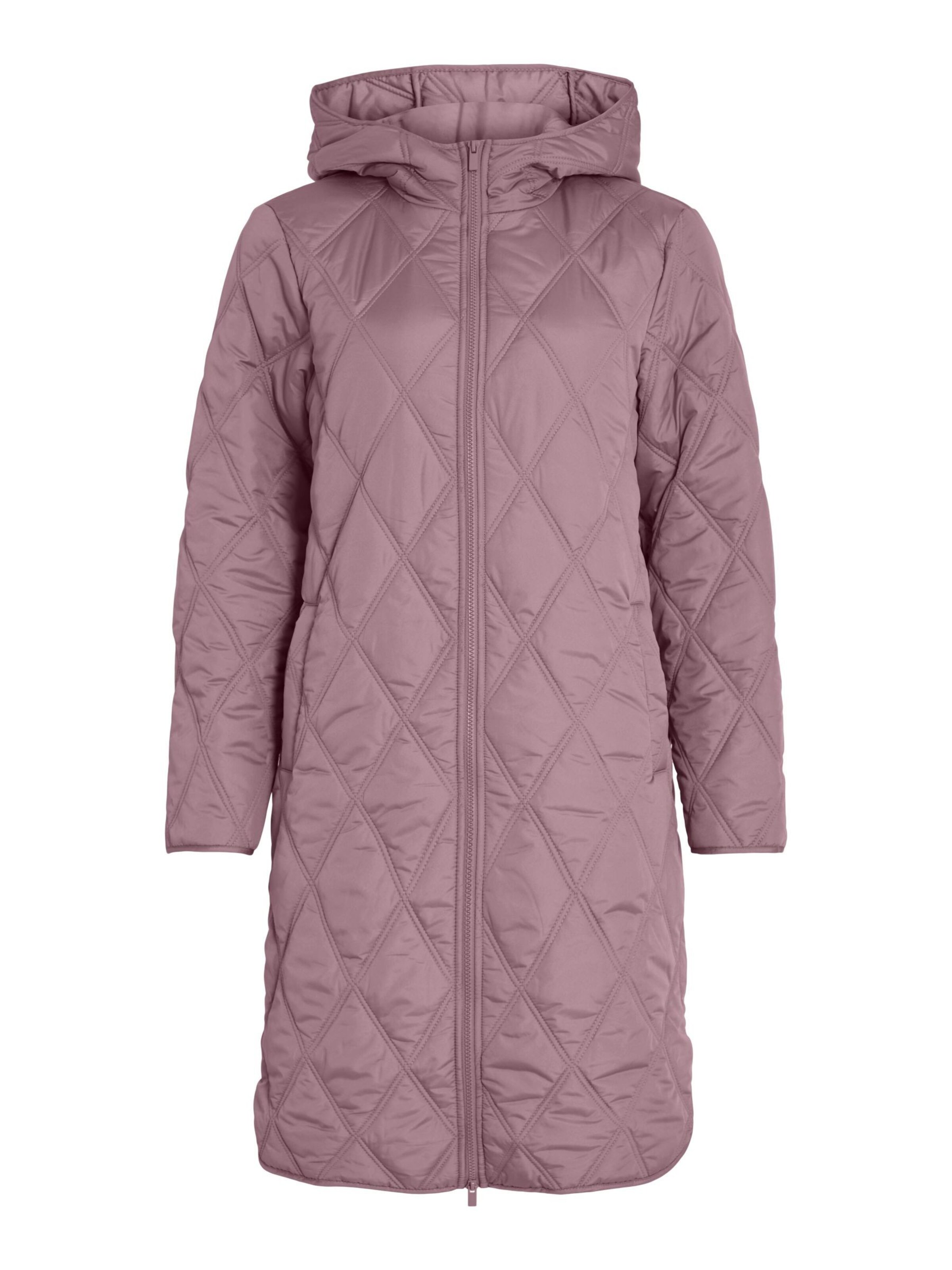 VILA Between-seasons coat in Purple: front