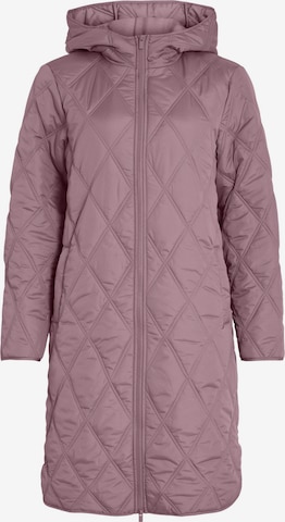 VILA - Abrigo de entretiempo en lila: frente