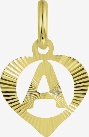 Lucardi Pendant 'Buchstabe' in Gold: front