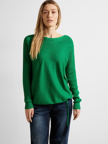 CECIL Sweater 'Dolman' in Green: front