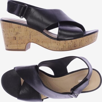 CLARKS Sandalen 39 in Schwarz: predná strana