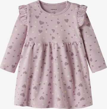 NAME IT Jurk 'NBFBHEART' in Lila: voorkant
