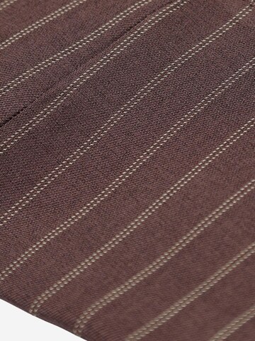 I AM Wide leg Trousers with creases 'Pantaloni Gessati 95108' in Brown