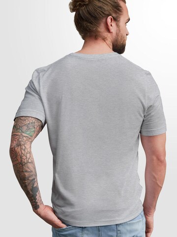 Neverless Shirt 'Rennrad' in Grau