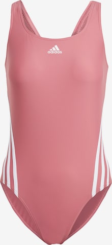 Bustier Maillot de bain sport '3-Stripes' ADIDAS SPORTSWEAR en rose : devant