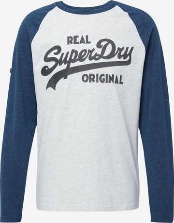 T-Shirt 'Athletic' Superdry en bleu : devant