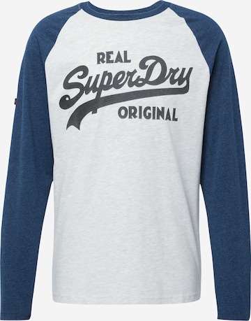 T-Shirt 'Athletic' Superdry en bleu : devant