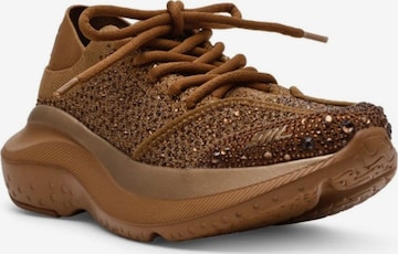 STEVE MADDEN Sneakersy niskie 'ELEVATE 3 BROWN / TAN' w kolorze brązowy: przód