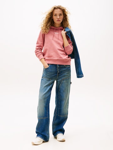 Tommy Jeans Μπλούζα φούτερ 'ESS' σε ροζ