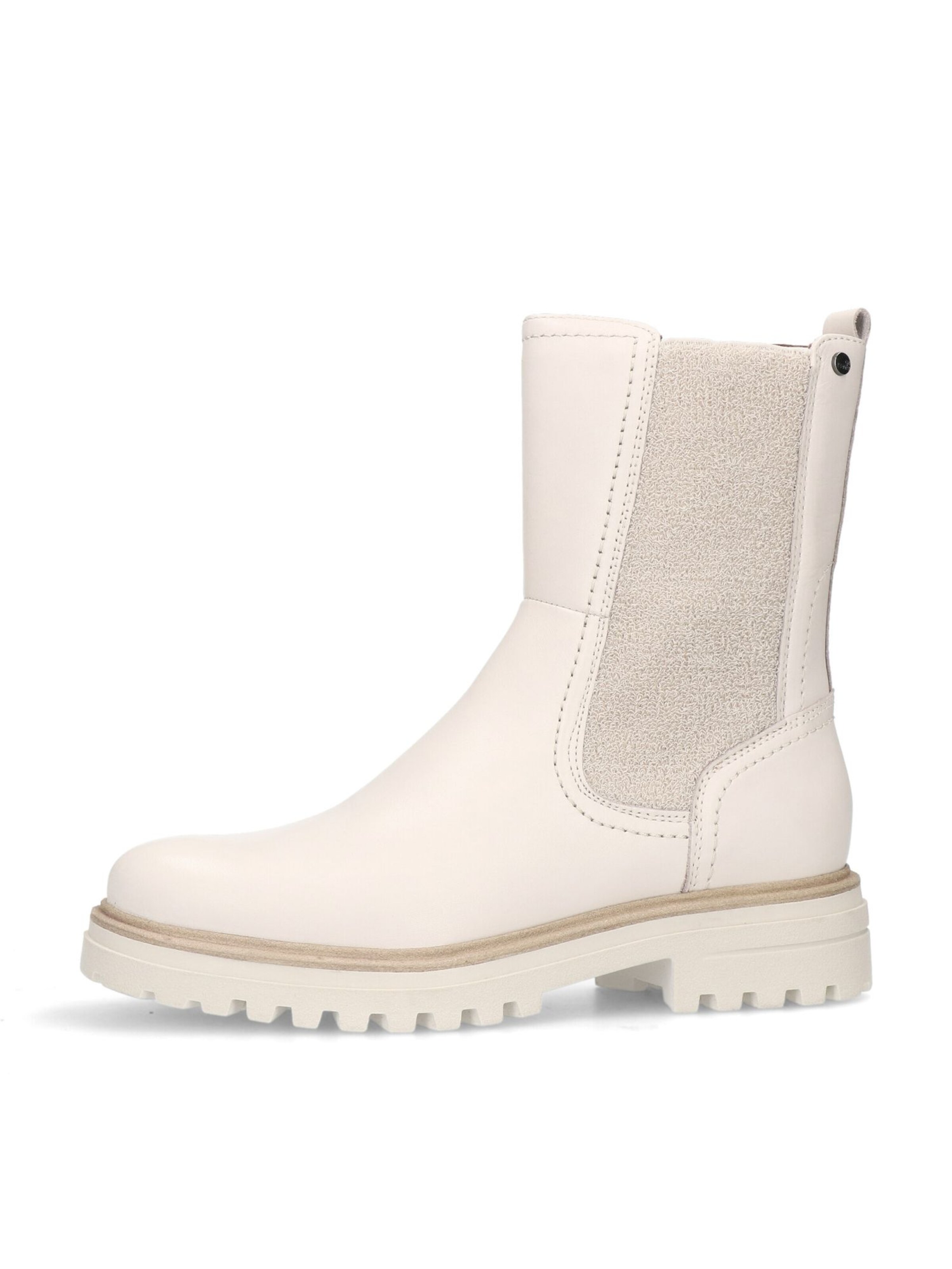 MANFIELD Chelsea Boots en beige, Vue avec produit