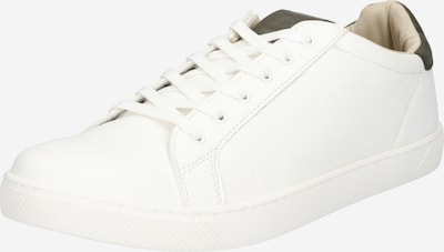 JACK & JONES Baskets basses 'LYLE' en olive / blanc, Vue avec produit