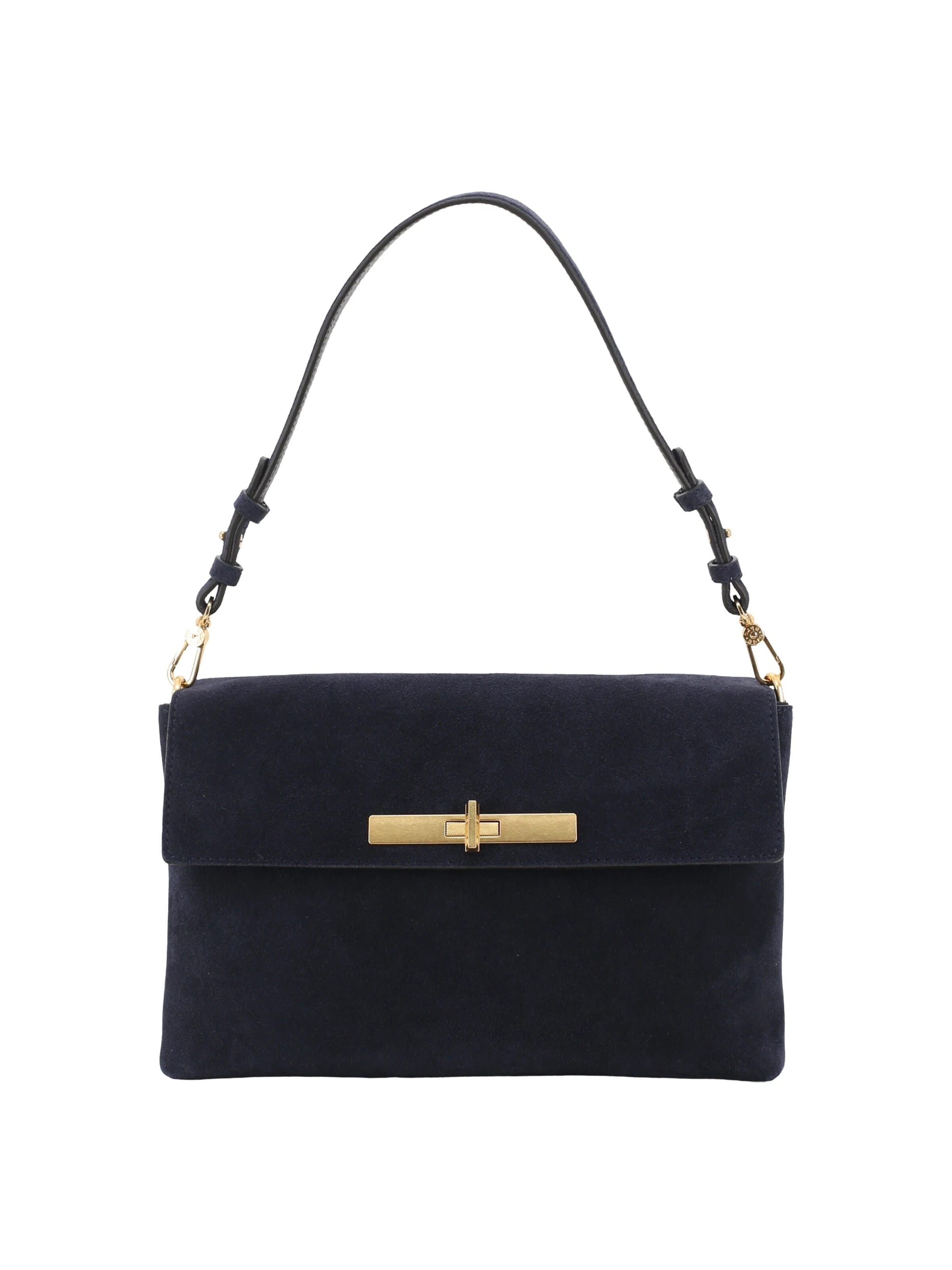 ABRO Schultertasche 'TWIST'‌‌‌‌‌ in Blau: Vorderseite