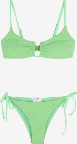 Scalpers Balconette Bikini ' ' värissä vihreä: etupuoli